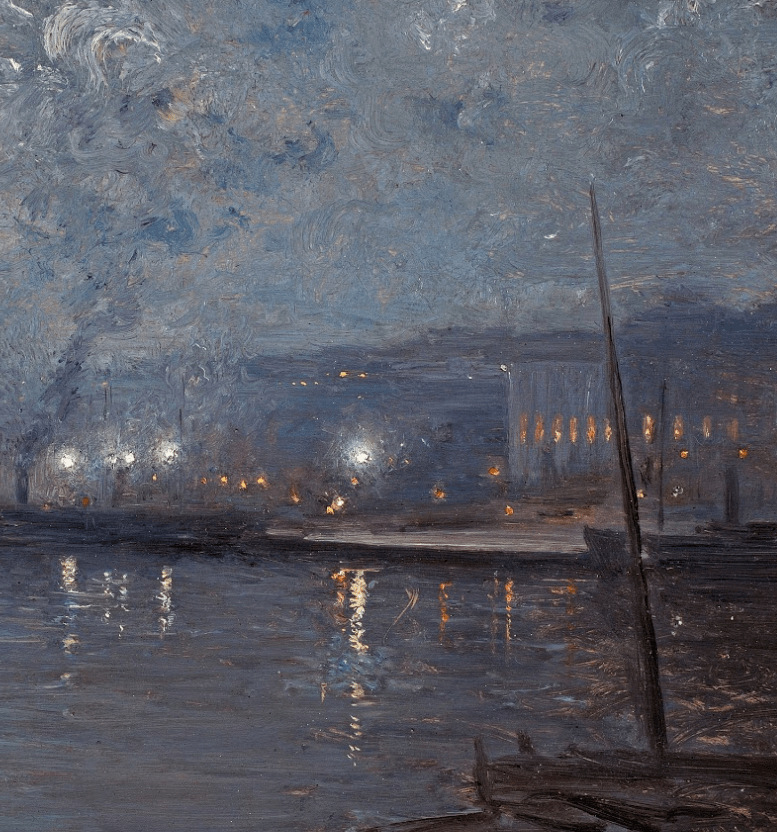 风景油画细腻的笔触音乐般的抒情这才是真正的高级灰