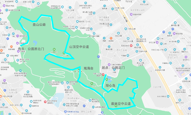 荔枝公园游览路线图图片