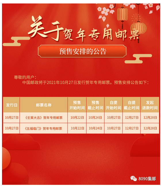 新版贺年专用邮票——“贺十六”【自提】时间确定