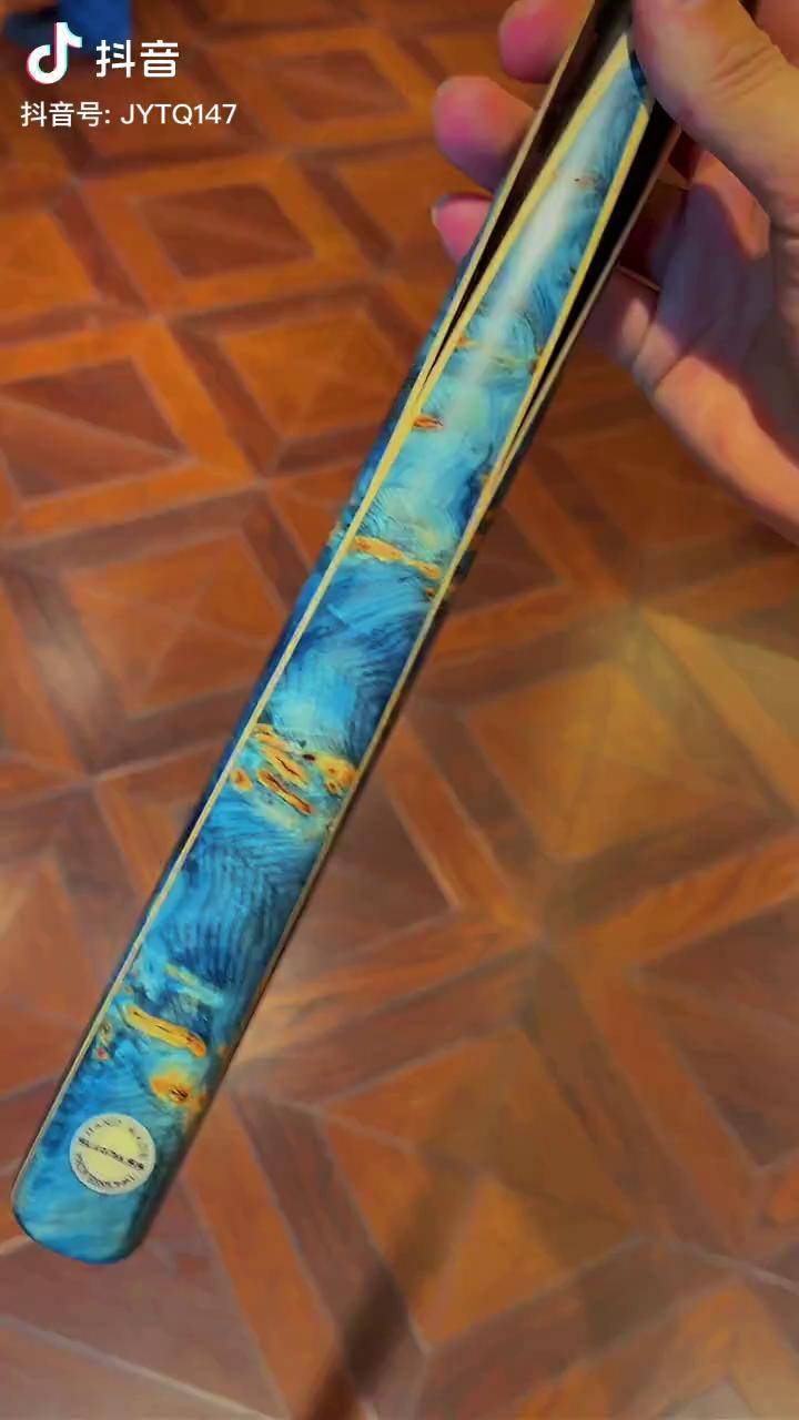 每一片插花就像一幅画蓝色孔雀木职业版手工杆球杆斯诺克球杆台球杆