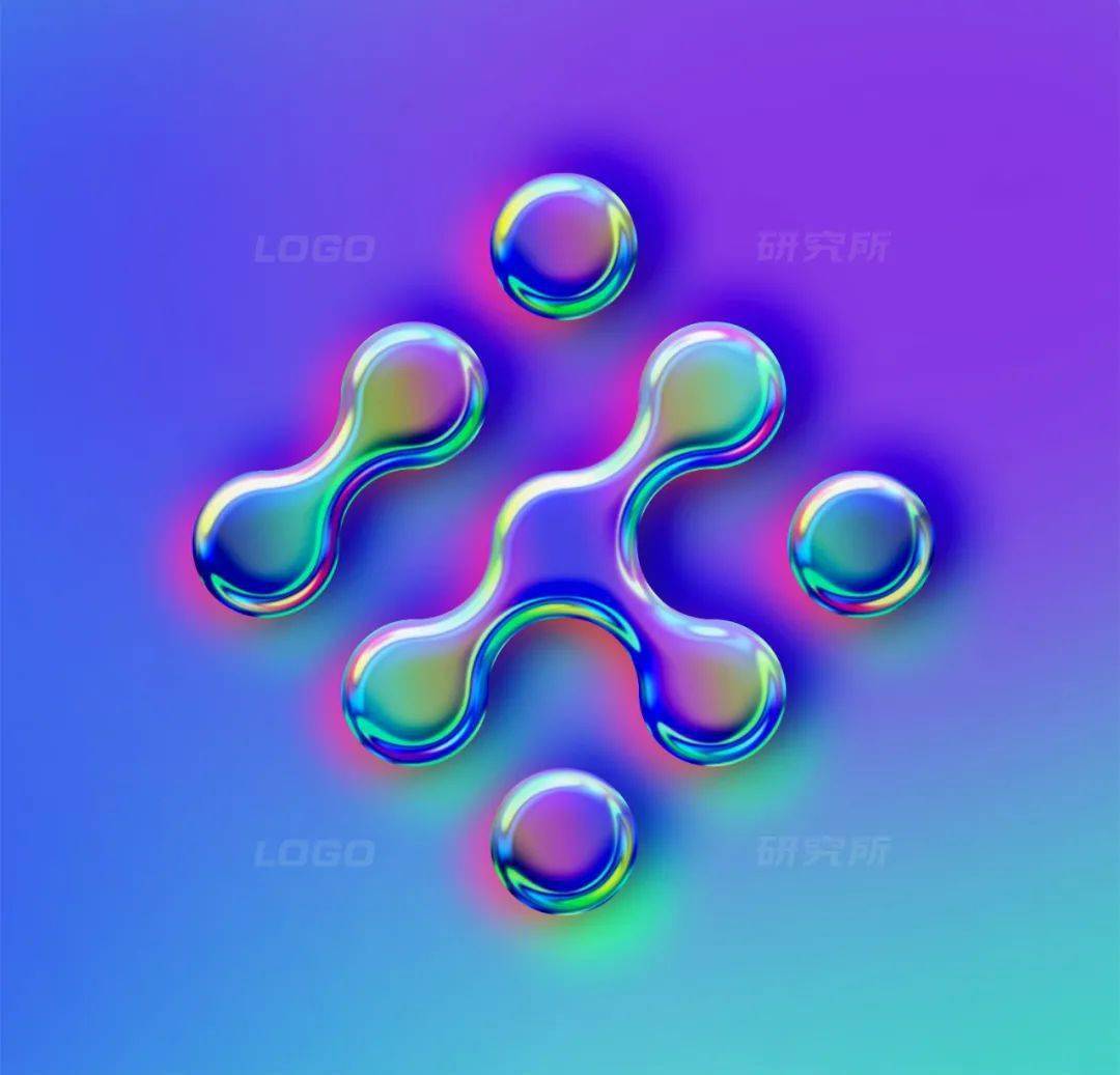 最近超火的镭射logo是怎么设计的内有2种教程和素材下载