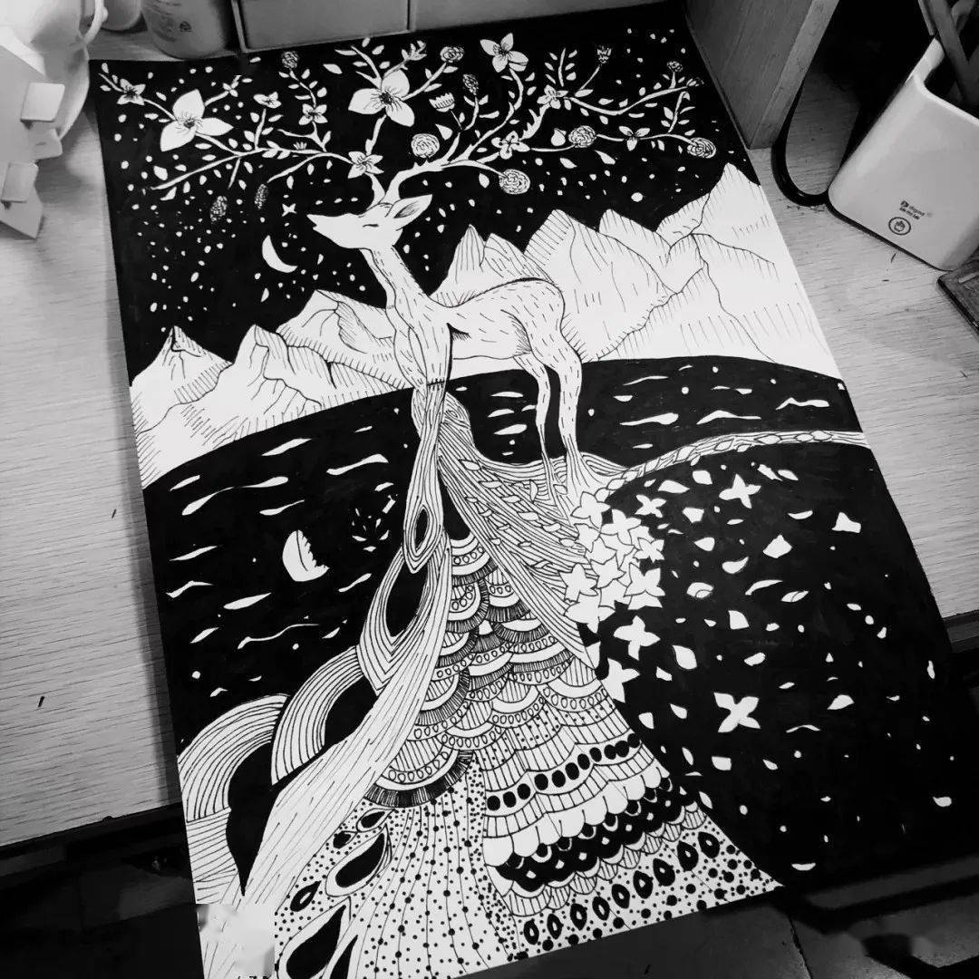 幼小衔接这么好看的线描画可以让孩子们高高兴兴地练习控笔不收藏太