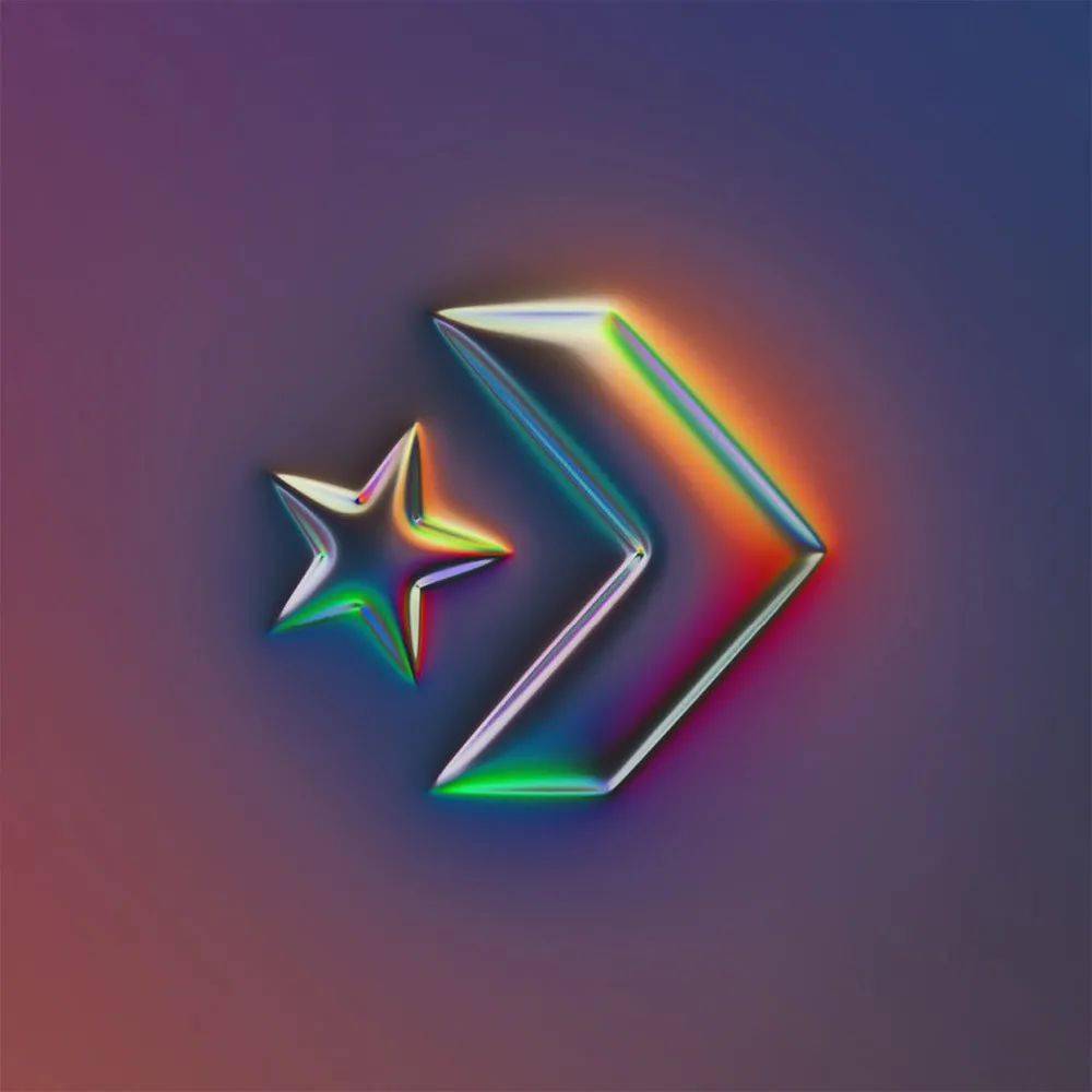 当世界流行logo画上镭射妆视觉效果酷炸天