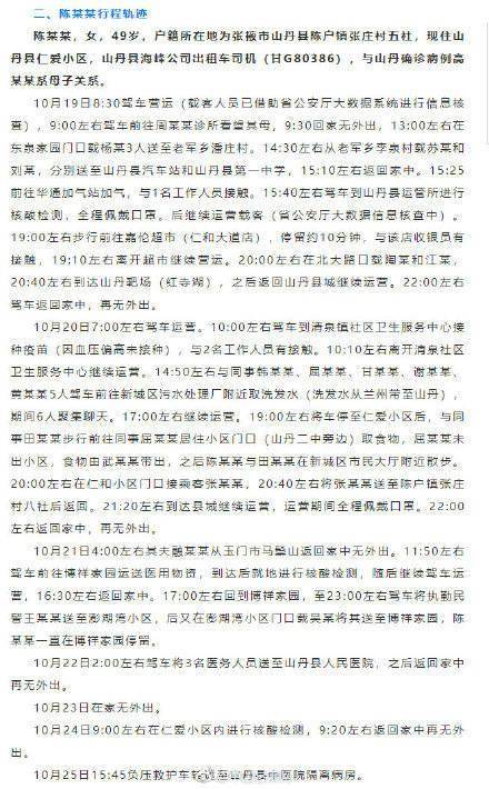 检测|张掖山丹确诊新冠肺炎病例行程轨迹