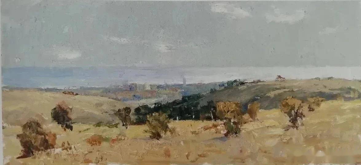 油画家杨鸣山小幅风景油画作品欣赏