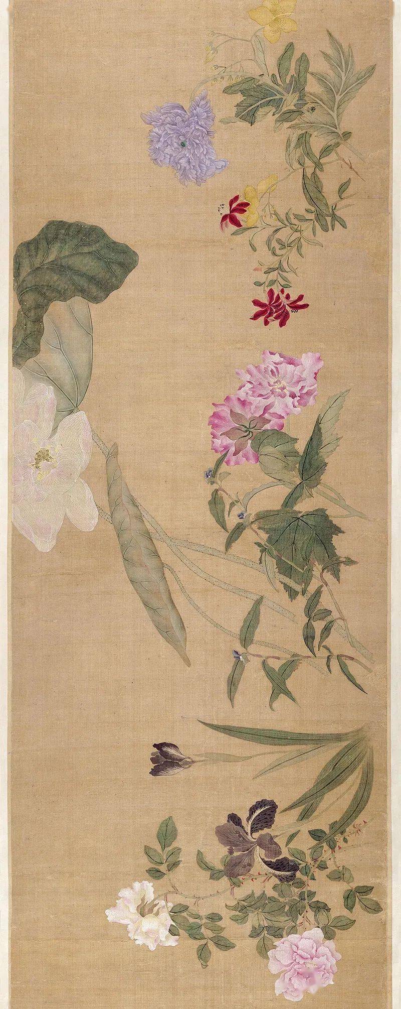 恽寿平百花图高清