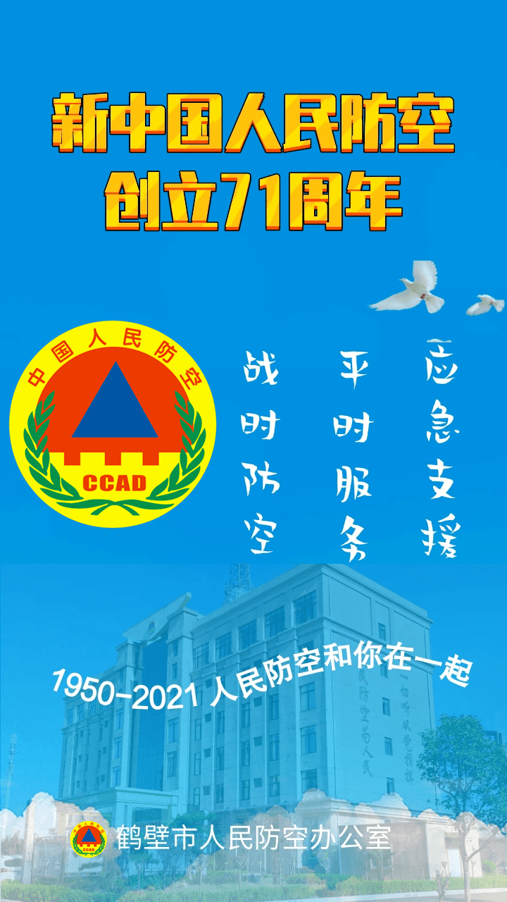 热烈庆祝新中国人民防空创立71周年