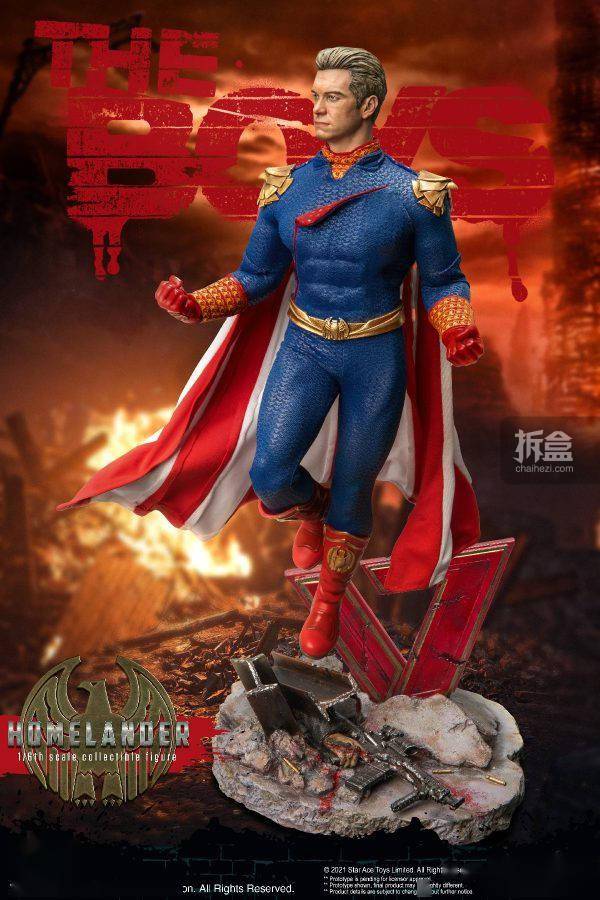 祖国STAR ACE TOYS 黑袍纠察队 祖国人HOMELANDER 1/6可动人偶