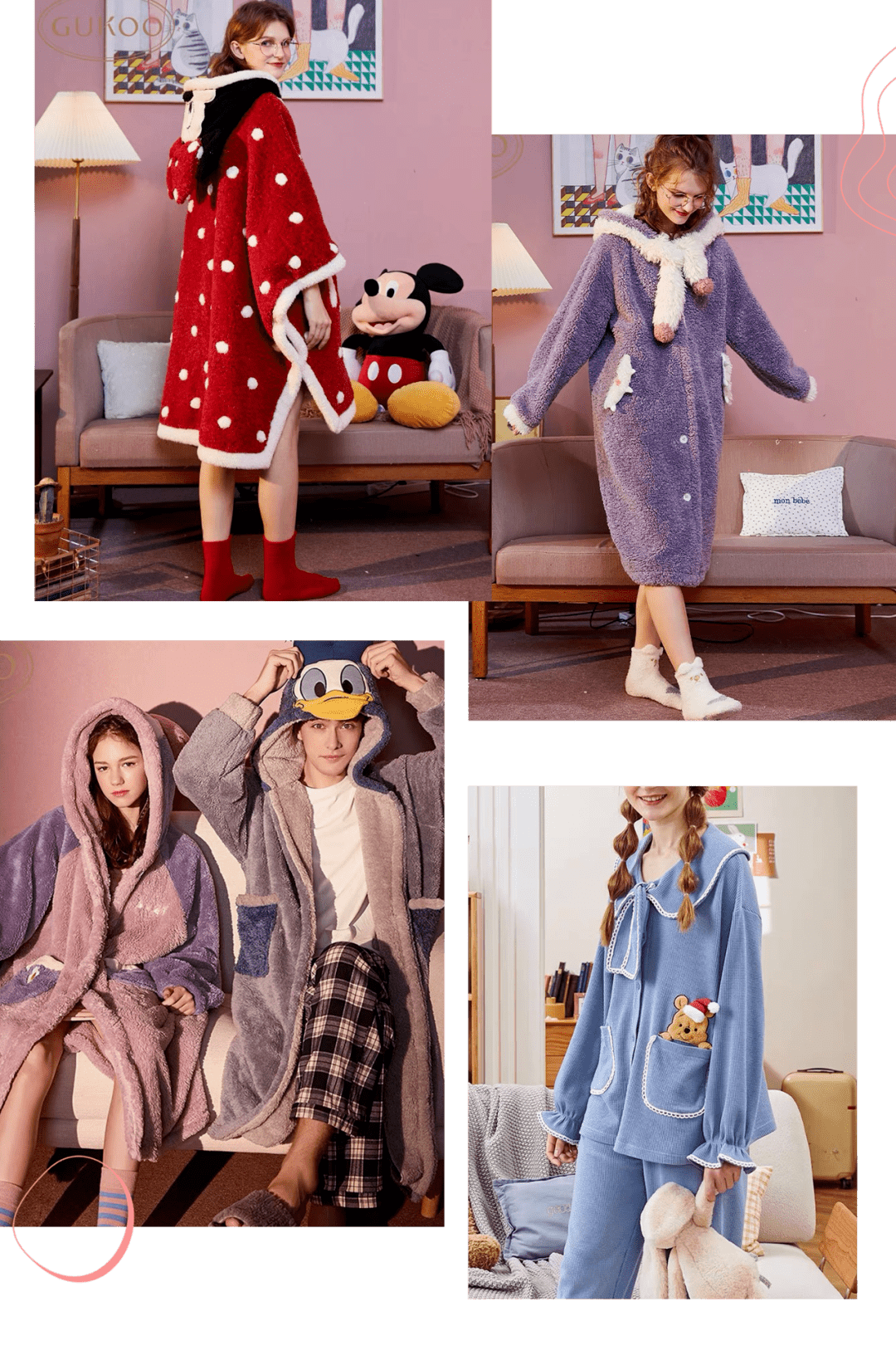 姐妹 毛绒绒家居服来啦！秋冬必备的好看保暖！