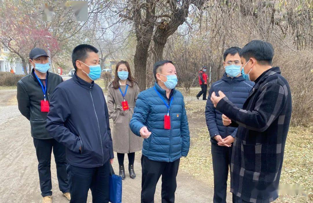 张传福一行先后深入扎兰屯市雀园广场,步行街,知青广场,风光北路等地