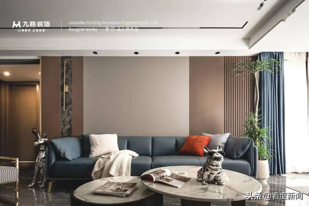 空间装修案例 | 140㎡现代轻奢，一度时光，和光同尘