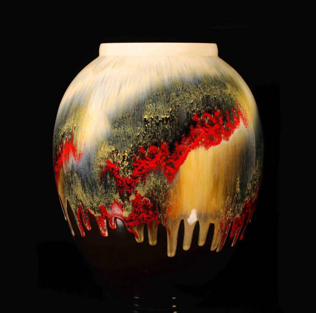 朱一圭陶瓷艺术绽开瓷花釉