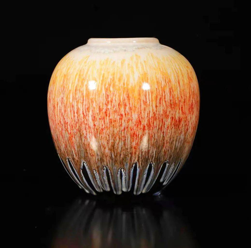 朱一圭陶瓷艺术绽开瓷花釉