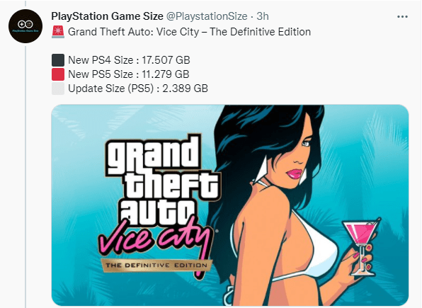 507gb《gta:罪恶都市》更新后容量为:ps5版增加:1.404gps5:5.