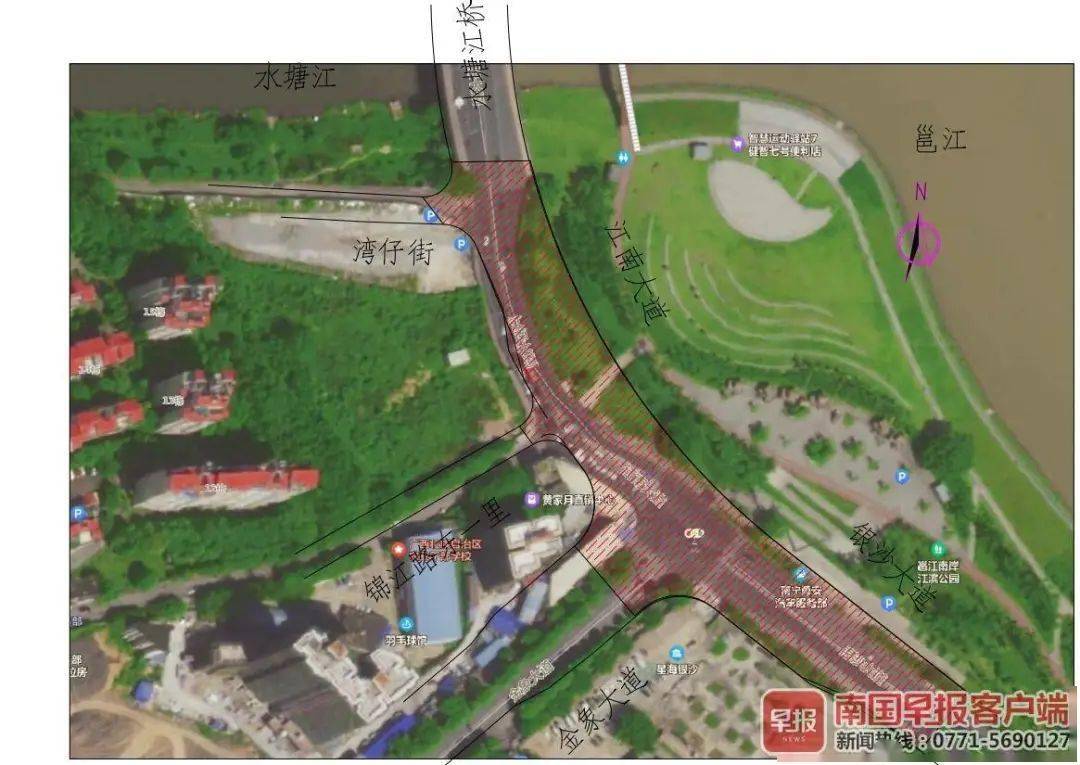 扩宽一倍南宁市江南大道将改扩建