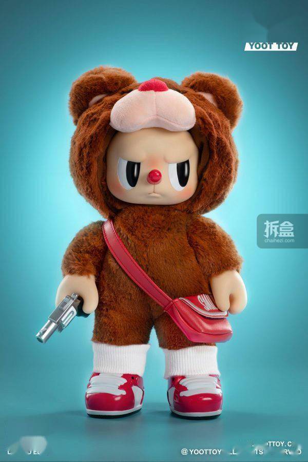 用户YOOT TOY REBEL BEAR 叛逆小熊 素体熊小丑熊 潮玩摆件