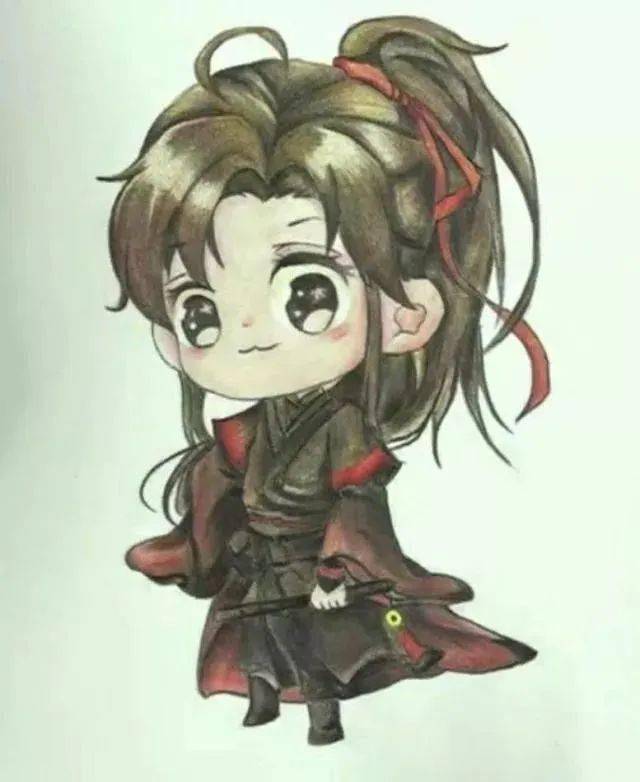 萌萌哒的彩铅q版魏无羡