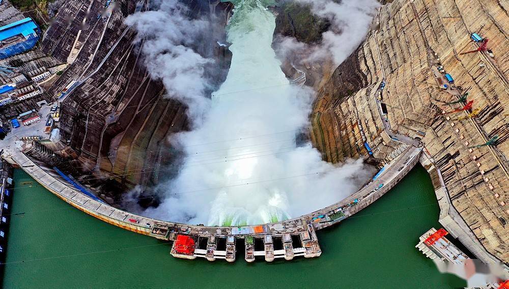 白鹤滩水电站全景图片图片