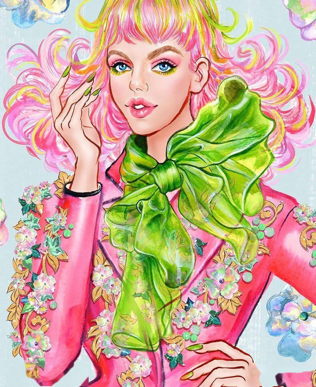 风情万种的时尚插画下