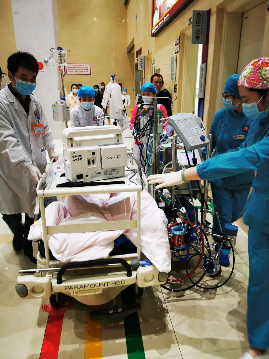 47岁男子倒地送医后心跳呼吸骤停命悬一线ecmo等救命神器齐上阵助