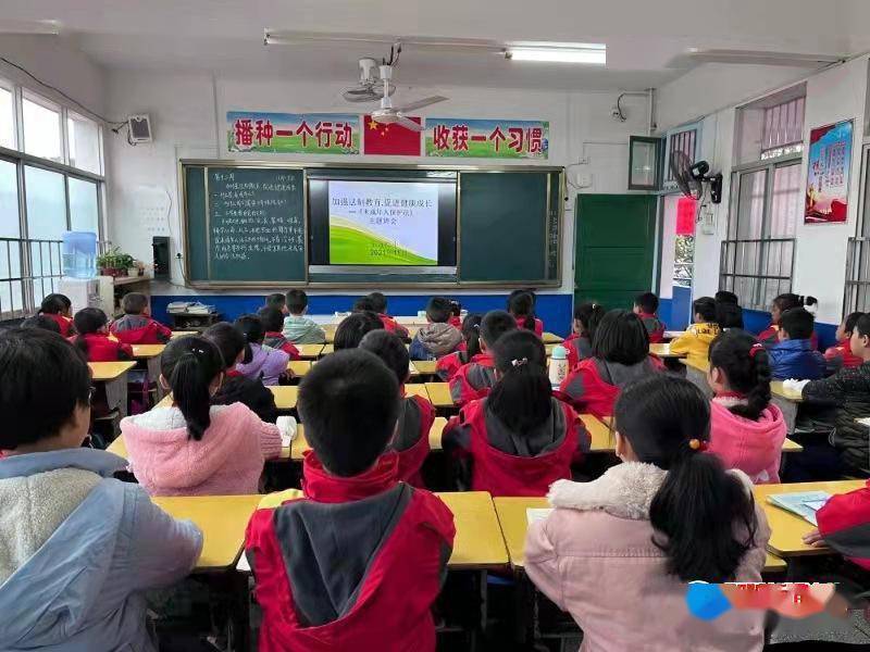 主题|武冈市迎春亭东方红小学开展《未成年人保护法》主题班会