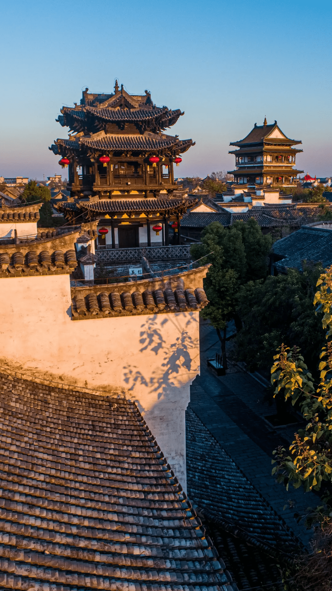 邂逅静谧时光专属于台儿庄古城的蓝调夜景大片