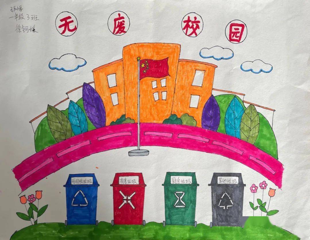 垃圾分类我先行 主题班会创无废学校向上滑动图片查看更多五年级2班