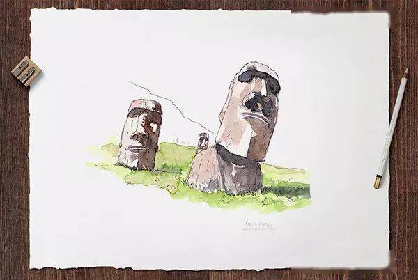 世界最著名的40个建筑画成水彩手绘漂亮极了
