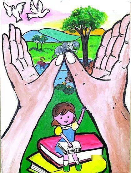 广西举办"扫黄打非·我们共同的责任"征文绘画比赛,上思一绘画作品获