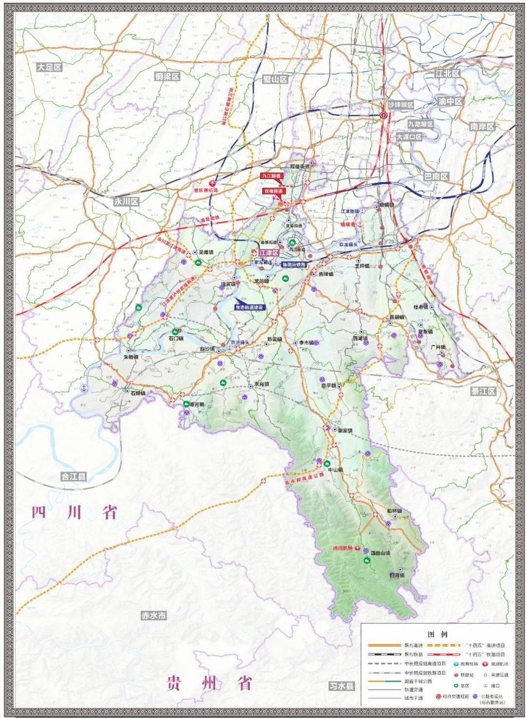 江津将新建两条高速公路,这些镇受益最大._永兴