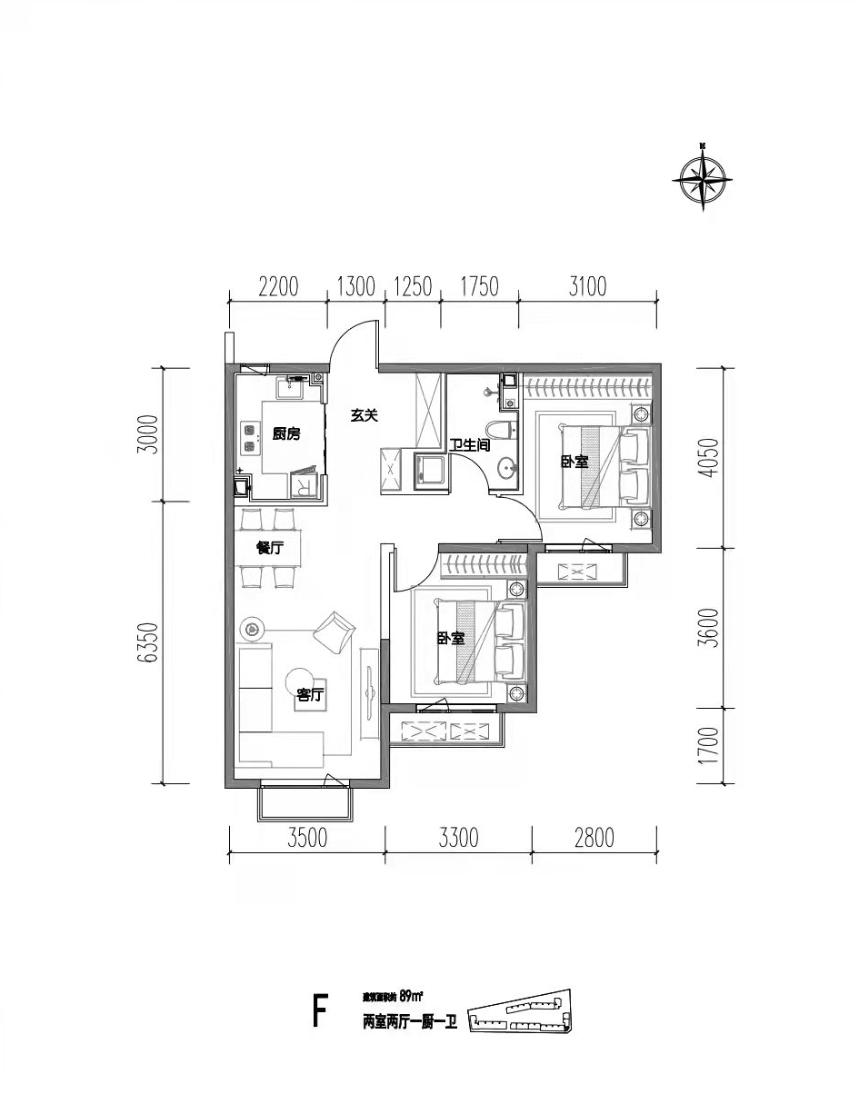 价格倒挂2wc位神盘永定府户型图曝光
