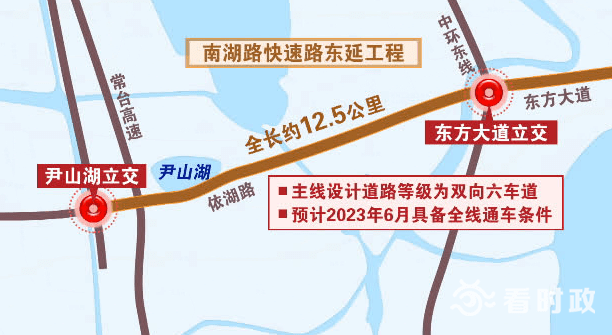 南湖路快速路東延三標段常務副經理劉為介紹,本標段隧道長1.