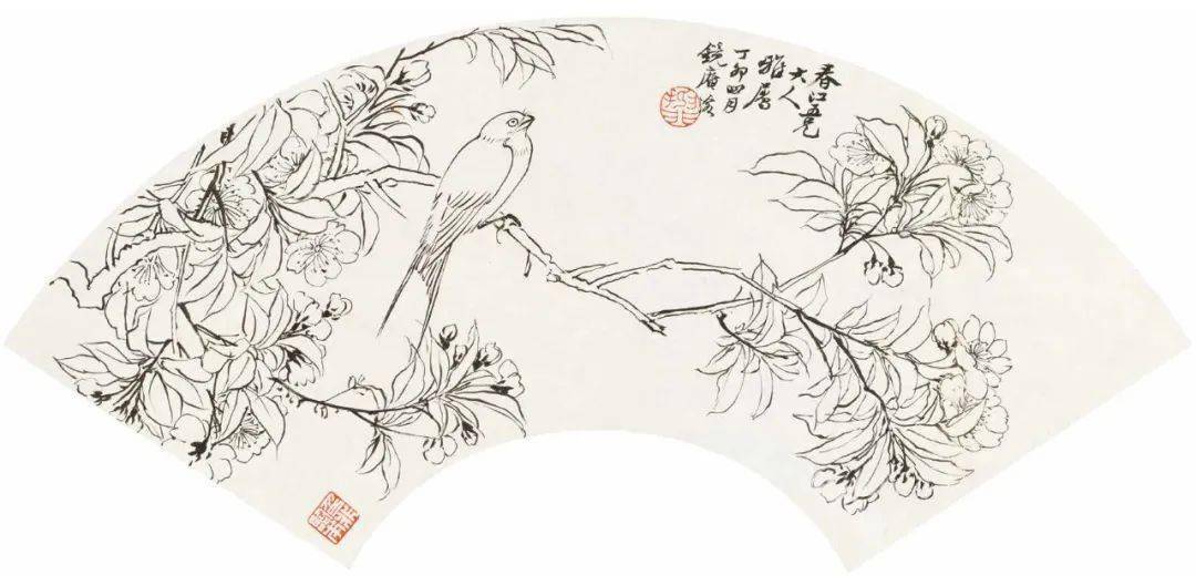 陆抑非先生教学示范作品之白描画稿