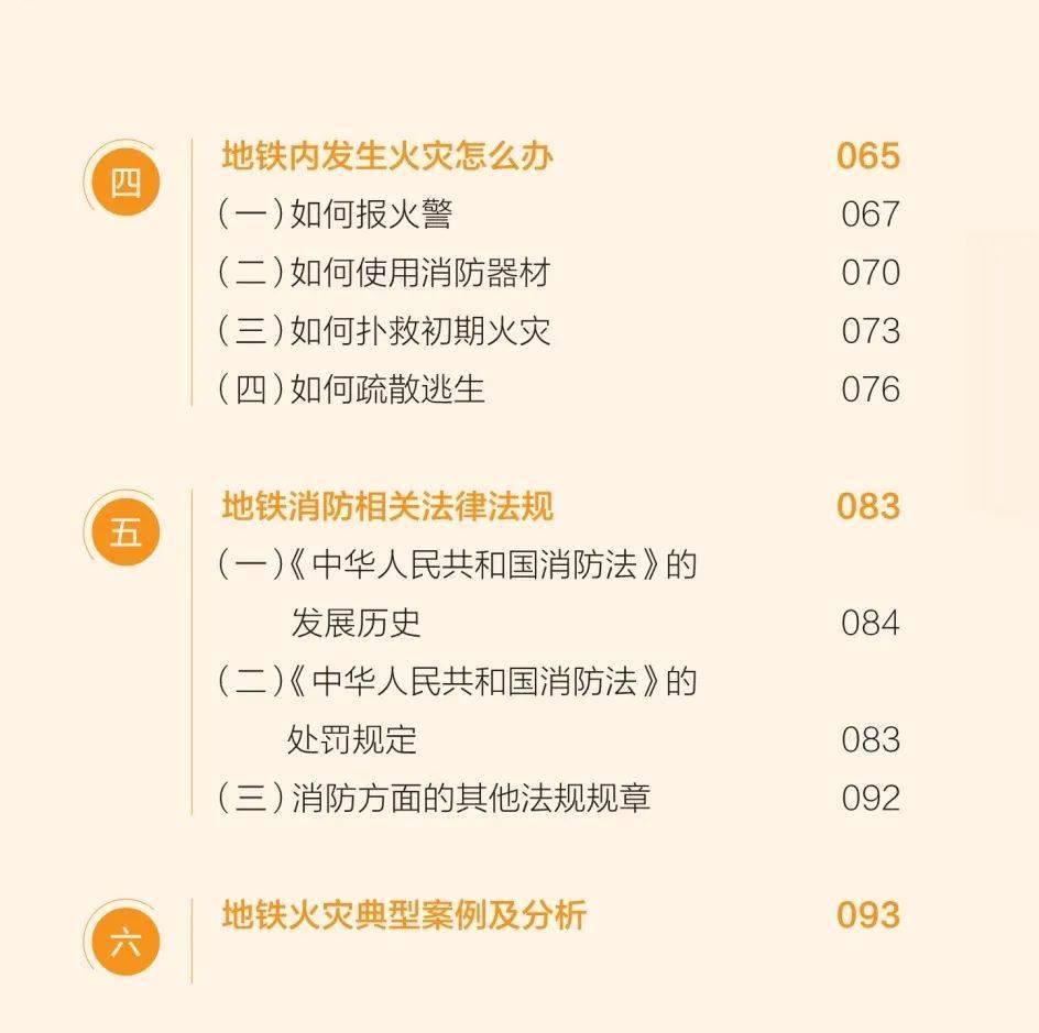 城市轨道交通系列科普读物——《地铁消防安全常识》