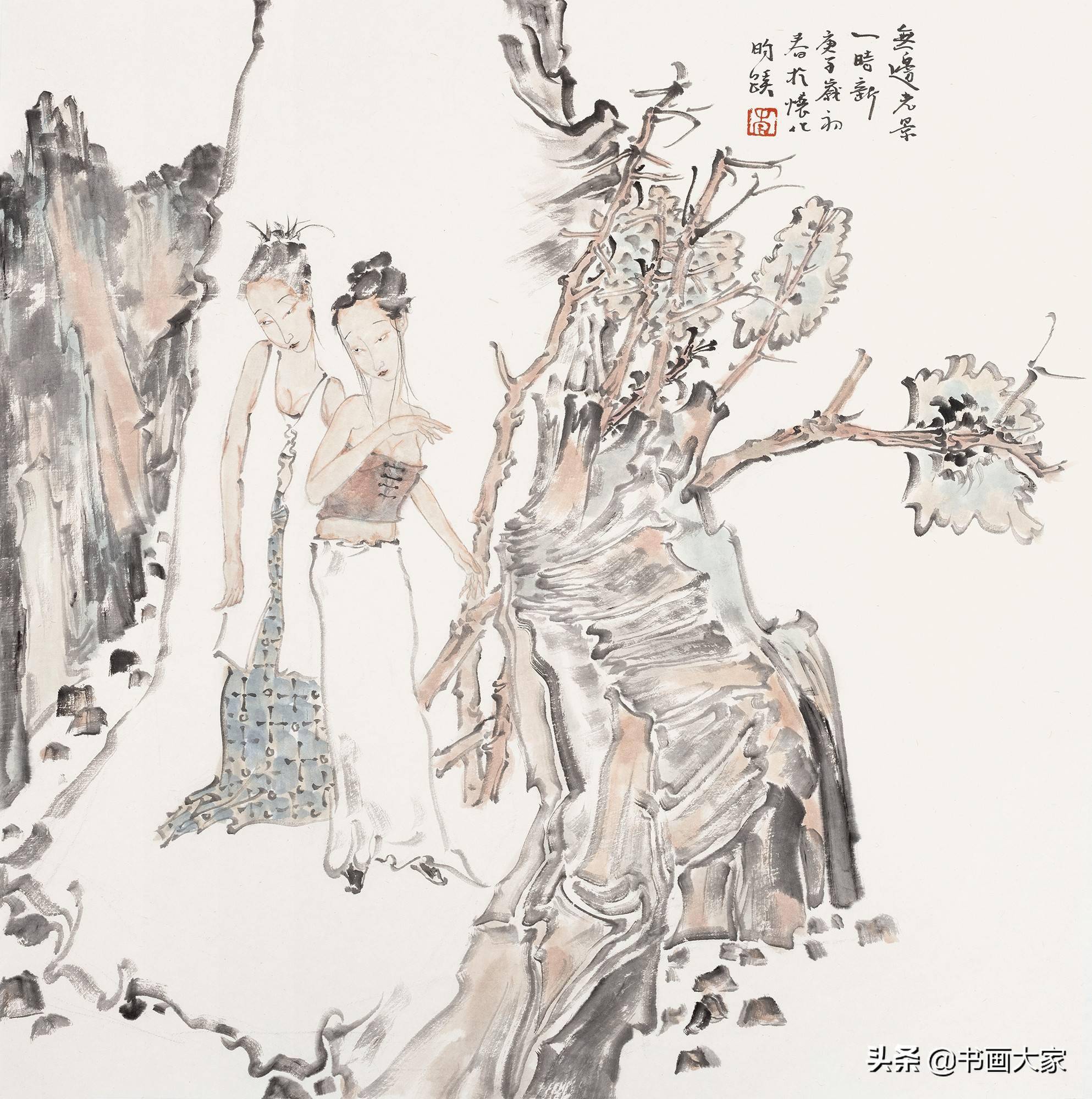 李昀蹊作品《现代仕女图》返回搜狐,查看更多