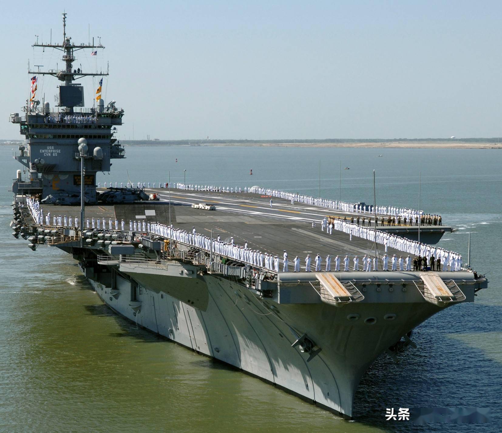 图说大e世界上第一艘核动力航母企业号服役60周年