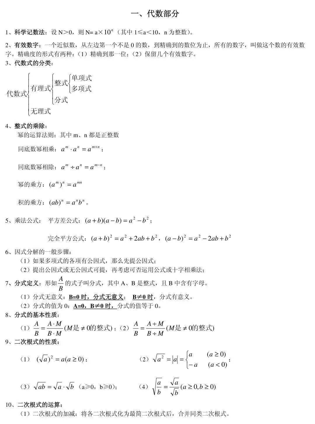 考点|中考数学85个考点知识盘点，仅此一份，快保存！