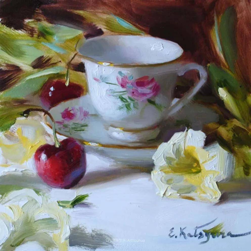俄罗斯女画家埃琳娜卡特修拉静物作品欣赏