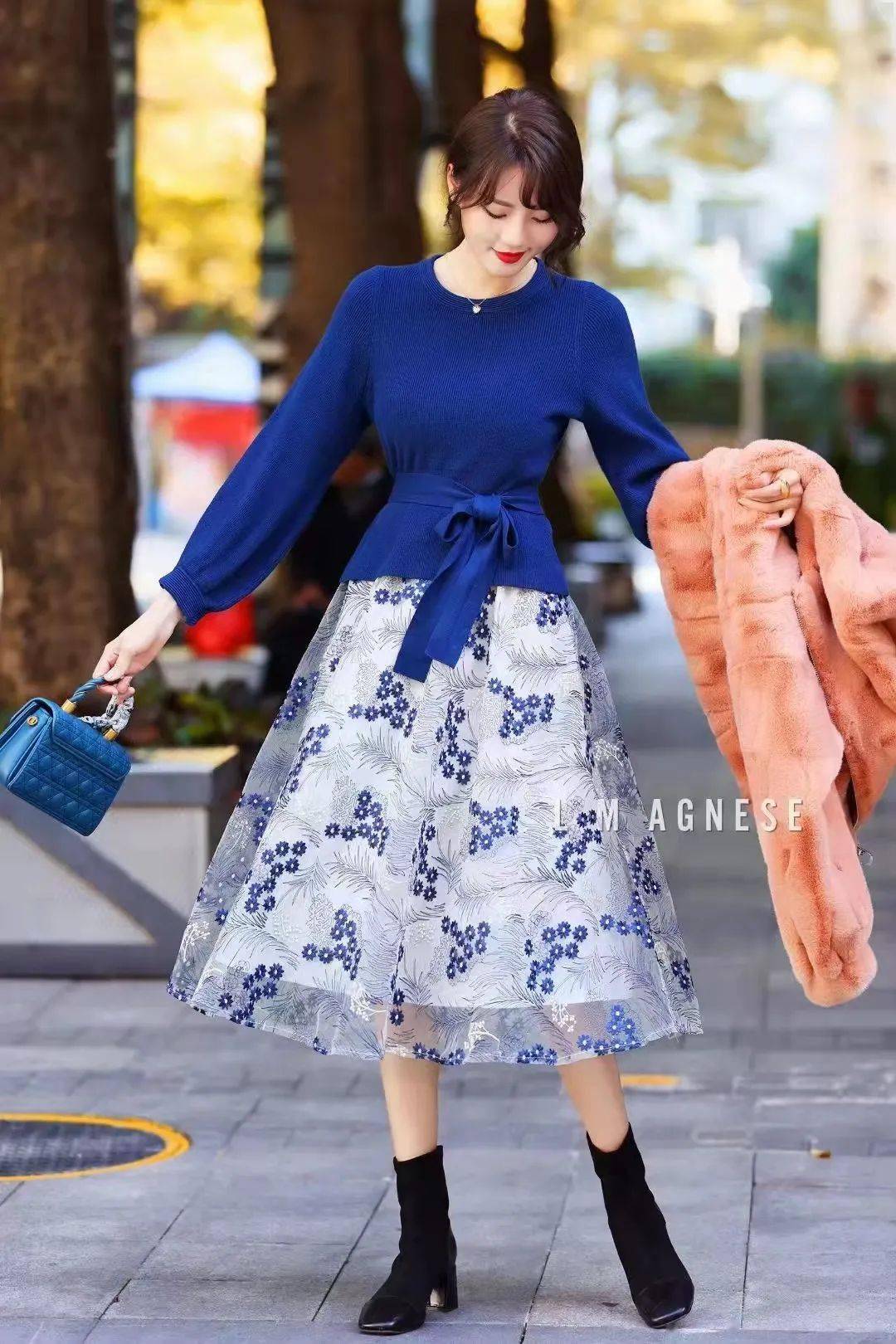 气质淑女风,温婉,知性又优雅