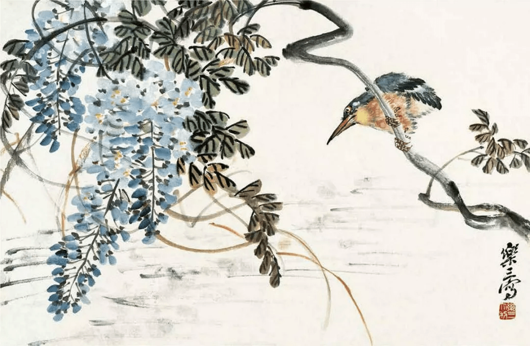 诸乐三花鸟画作品赏析