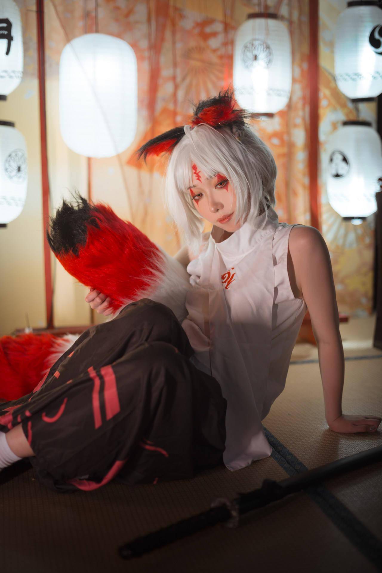 《阴阳师》白藏主cosplay_正片_图片_来源