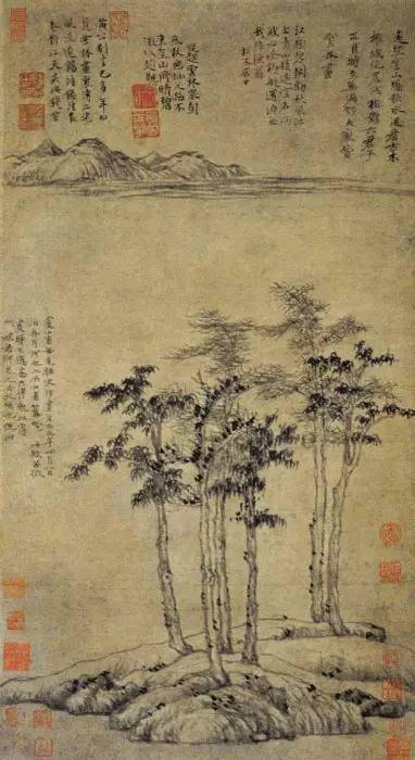 元代山水画的主要艺术特征_董源_赵孟頫_风格