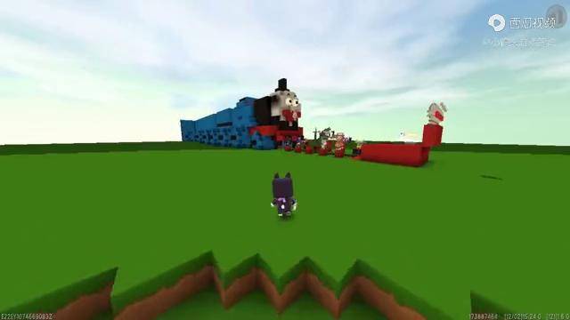 迷你世界托马斯小火车生病了进入车厢发现里面好多怪物和boss