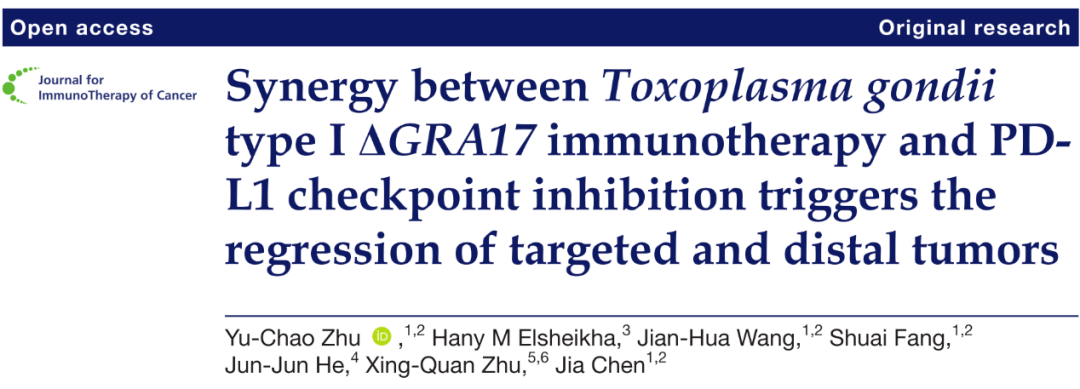 免疫|JITC：弓形虫会成为免疫治疗的新助力吗？