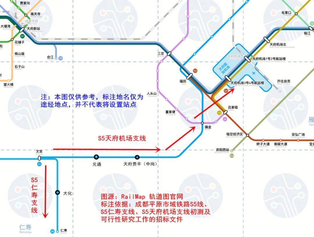 簡陽這個片區的居民有福了途經這個鎮到天府國際機場的市域鐵路有新