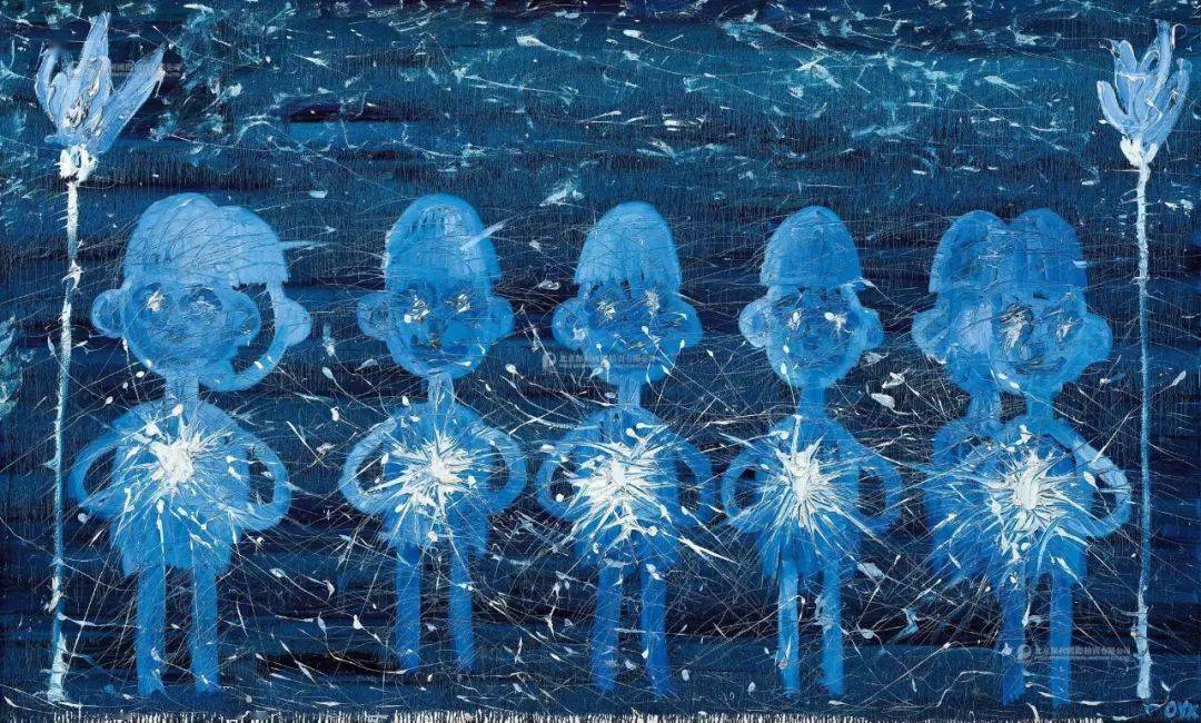 年作陈飞《献给那些我爱的人——致丸尾末广》中国新绘画夜场成交价