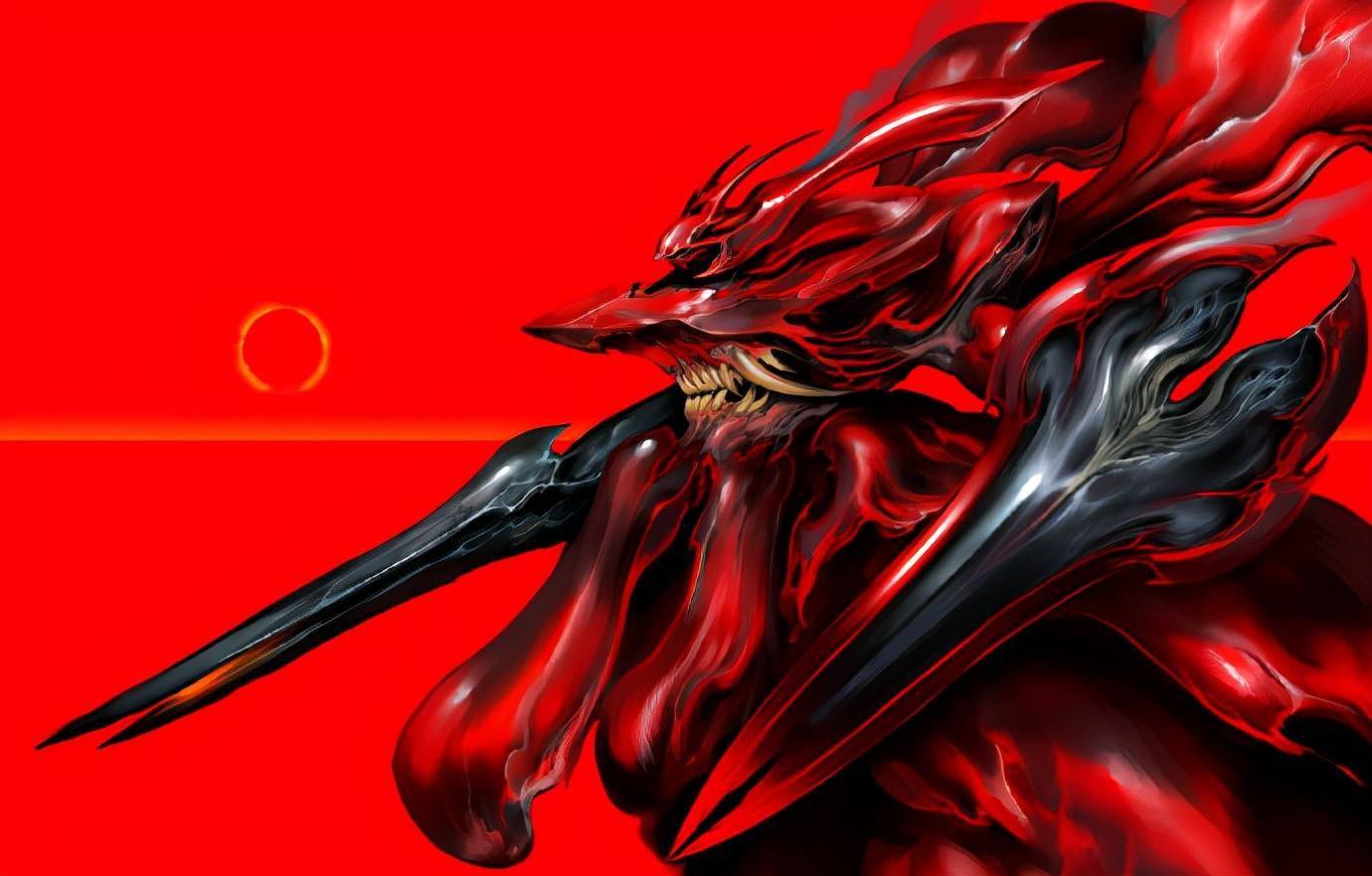 可以看出这是强殖装甲风格的元祖高达,可以说是真正的"白色恶魔"了!