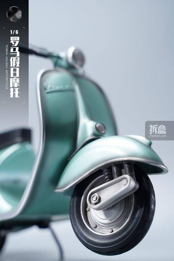 出货MMMTOYS 1/6 VESPA 罗马假日摩托 复古兵人配件