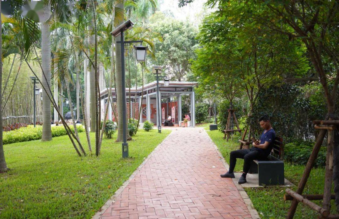 的口袋公園大家熟悉的山海健康步道沿線已建成郵輪廣場,氣象主題公園