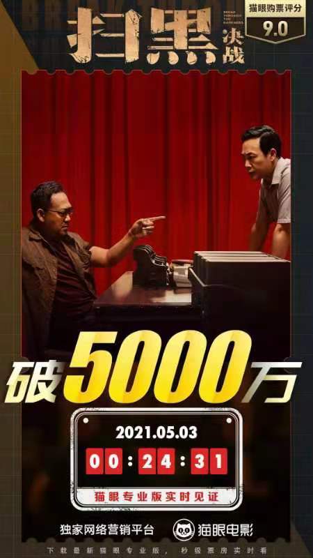 扫黑决战票房破5000万张颂文掐哑金世佳7分钟无剧本彩蛋太牛